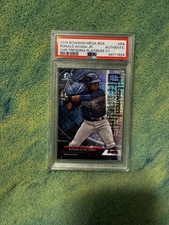 Marketplace image: 2018 Bowman Chrome Ronald Acuna Jr. 1/1 RC Platinum Trending Mojo PSA #RA Braves
