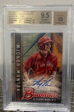 Marketplace image: 2017 Bowman Chrome Draft SUPERFRACTOR Defining Moments Auto Mickey Moniak