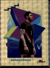 Current marketplace image for 2024 Topps Finest #180 Anfernee Simons Superfractor 1/1