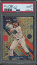 Current marketplace image for 2025 Topps Finest #18 Tyler Locklear Superfractor 1/1