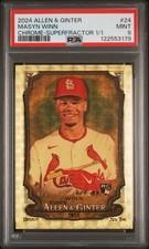 Marketplace image: 2024 Topps Allen & Ginter Masyn Winn #24 Rookie Chrome Superfractor 1/1 RC PSA 9