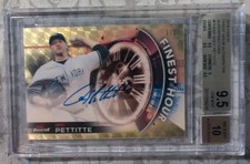 Marketplace image: 2018 Topps Finest Andy Pettitte AUTO SuperFractor 1/1 Ynakees Finest Hour BGS 10