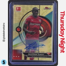 Current marketplace image for 2022 Topps Finest #92 MOUSSA DIABY AUTO Superfractor 1/1