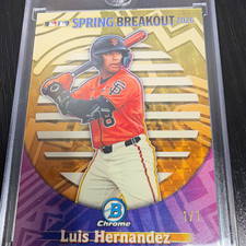 Marketplace image: Topps 2026 Bowman Chrome Luis Hernandez Spring Breakout SB-8 1/1 Superfractor