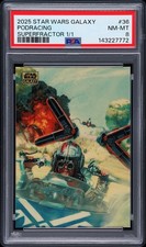 Marketplace image: 2025 Topps Star Wars Galaxy Superfractor 1/1 Podracing #36 PSA 8