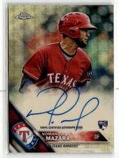 Marketplace image: 2016 Topps Chrome Nomar Mazara Rookie RC SUPERFRACTOR AUTO 1/1 SSP RARE