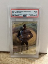 Marketplace image: 2025 TOPPS CHROME DISNEY MR. INCREDIBLE SUPERFRACTOR 1/1 PSA 9 PIXAR