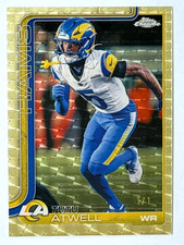 Marketplace image: 2025 TOPPS CHROME 1/1 1 OF 1 TUTU ATWELL GOLD SUPERFRACTOR