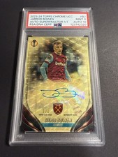 Marketplace image: 2023-24 Topps Chrome UCC Jarrod Bowen Superfractor Auto 1/1 PSA 9 AUTO 10