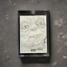Marketplace image: 2026 Topps Chrome Star Wars Master Yoda 1/1 Sketch