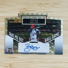 Marketplace image: YADIER MOLINA 2026 Leaf “Take Me Out To The Ball Game” Superfractor Auto 1/1