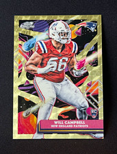 Marketplace image: 2025 Topps Cosmic Chrome Will Campbell #167 Superfractor RC 1/1 Patriots