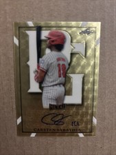 Marketplace image: CARSTEN SABATHIA 2021 LEAF PERFECT GAME GOLD SUPERFRACTOR AUTO #’d 1/1 BREWERS