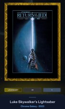 Marketplace image: Topps Star Wars TRADER 2023 - Lukes Lightsaber Legendary 1cc Superfractor 1/1