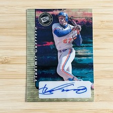 Marketplace image: VLADIMIR GUERRERO 2024 Leaf Press Pass Superfractor Prizm Auto Autograph 1/1