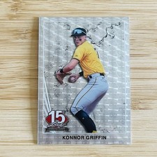 Marketplace image: KONNOR GRIFFIN 2025 Leaf National Silver Vinyl Superfractor Prizm Rookie RC 1/1