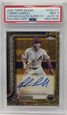 Marketplace image: 2025 Topps Chrome Gilded Corbin Carroll Superfractor Auto #1/1 PSA 9 10 RARE SSP