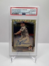 Marketplace image: 2025 Bowman Chrome Prospect Ethan Pecko Superfractor 1/1 1st Auto #CPA-EPEAstros