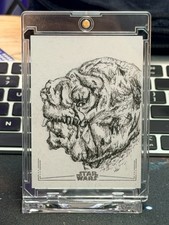 Marketplace image: Topps Chrome Star Wars 2025 Rancor 1/1 Sketch Card by Ryan Olsen!