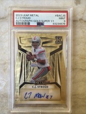 Marketplace image: 🔥🔥CH STROUD ROOKIE 1/1 AUTO🔥🔥2023 Leaf Metal SUPERFRACTOR XRC