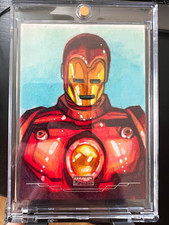 Marketplace image: 2025 Topps Chrome Marvel Iron Man Sketch Card Matt Stewart 1/1