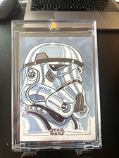 Marketplace image: 2024 Topps Chrome Star Wars Stormtrooper Sketch 1/1 Ji Eun