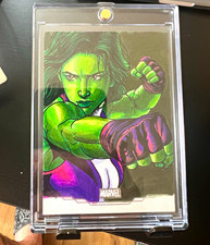 Marketplace image: 2025 Topps Chrome Marvel She-Hulk Sketch 1/1 Franklin Teixeira