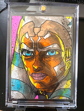 Marketplace image: 2025 Topps Chrome Star Wars Ahsoka Tano Sketch Card 1/1