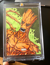 Marketplace image: 2026 Topps Chrome Marvel Groot Sketch Card 1/1 NERP