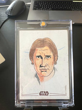 Marketplace image: 2024 Topps Chrome Star Wars Han Solo Sketch 1/1