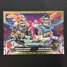 Marketplace image: Shedeur Sanders Travis Hunter 1/1 2025 SC-2 SuperFractor Star Clusters