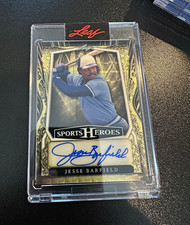 Marketplace image: 2025 Leaf Metal Sports Heroes Jesse Barfield Auto BA-JB2 1/1 Gold Superfractor