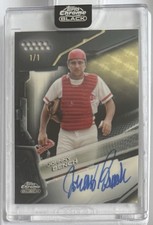 Marketplace image: Johnny Bench Auto 1/1 2026 Topps Chrome Black Superfractor Autograph Card CBA-JB