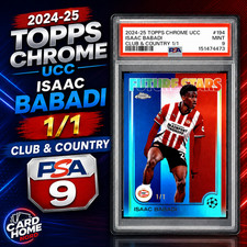 Marketplace image: Isaac Babadi 1/1 Future Stars Club & Country PSA 9 194 2024-25 TOPPS Chrome UCC