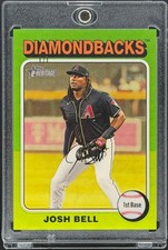 Current marketplace image for 2024 Topps Heritage #529 Josh Bell Chrome SuperFractor Superfractor 1/1