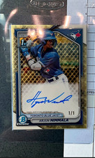 Marketplace image: Bowman 1st Bowman Chrome Arjun Nimmala Blue Jays Auto 1/1 SUPERFRACTOR.