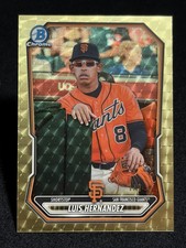 Marketplace image: 2026 Bowman Chrome Luis Hernandez SUPERFRACTOR 1/1 Image Variation Giants 🔥🔥🔥