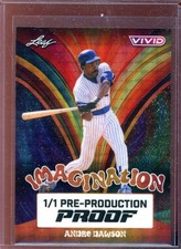 Marketplace image: Andre Dawson 2025 Leaf Imagination Superfractor Pre Production Proof (1/1)