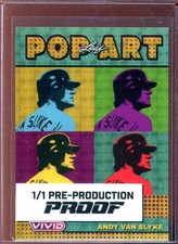 Marketplace image: Andy Van Slyke 2025 Leaf Pop Art Superfractor Pre Production Proof (1/1)
