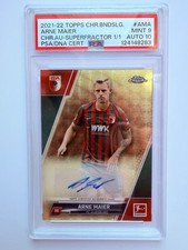 Current marketplace image for Topps Chrome Arne Maier FC Augsburg Superfractor 1/1