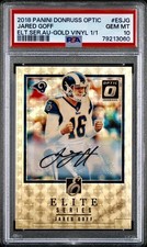 Marketplace image: 2018 Panini Donruss Optic Jared Goff Superfractor 1/1 Auto PSA 10