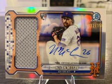 Marketplace image: 2026 Bowman Chrome Nolan McLean Relic Auto #/150 RC Rare Superfractor Error!!!