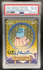 Marketplace image: Gary Anthony Williams Auto SuperFractor 1/1 2025 Topps Chrome SpongeBob PSA 8