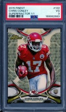 Current marketplace image for 2015 Topps Finest #122 Chris Conley Superfractor 1/1