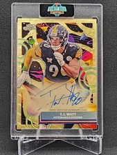 Marketplace image: 2025 Topps Cosmic Chrome TJ WATT  Auto SUPERFRACTOR 1/1 color match STEELERS! 👀