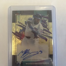 Marketplace image: 2026 Topps Finest Moises Ballesteros PA-MBA Superfractor 1/1 Rookie Auto Cubs