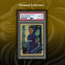 Marketplace image: PSA authentic  1/1 Lando Norris #4 - 2024 Topps Chrome F1 - Superfractor