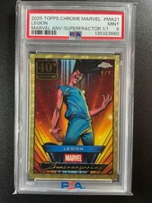 Marketplace image: 2025 Topps Chrome Marvel Legion 40th Anniversary SuperFractor 1/1 PSA 9