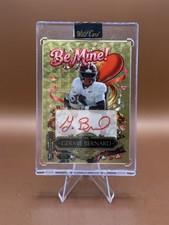 Marketplace image: 2026 WILD CARD GOLD SUPERFRACTOR VINYL TRUE 1/1 AUTO GERMIE BERNARD STEELERS RC