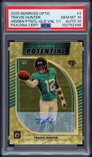 Marketplace image: Travis Hunter 2025 Optic Hidden Potential #3 RC 1/1 Superfractor Auto PSA 10/10